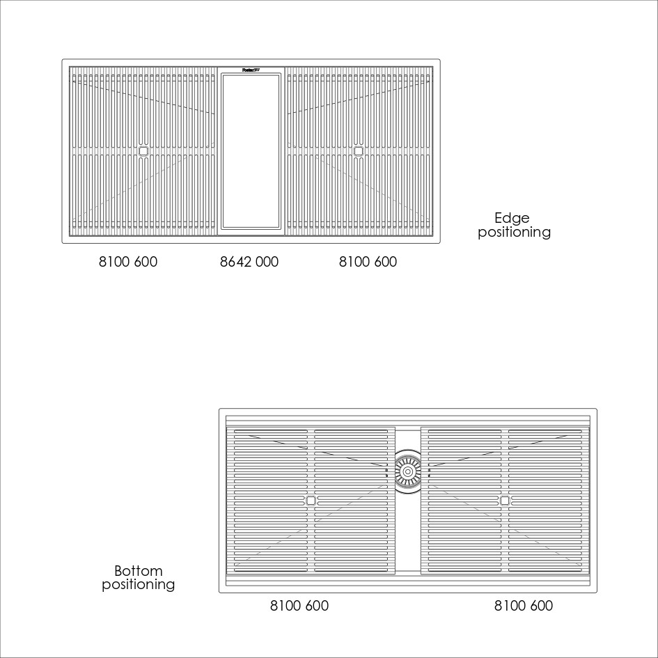 Sink Leonardo 40″ x 20" – U/M