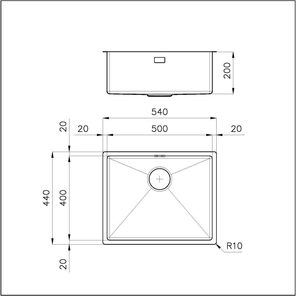 Sink Quadra R12 Gun Metal