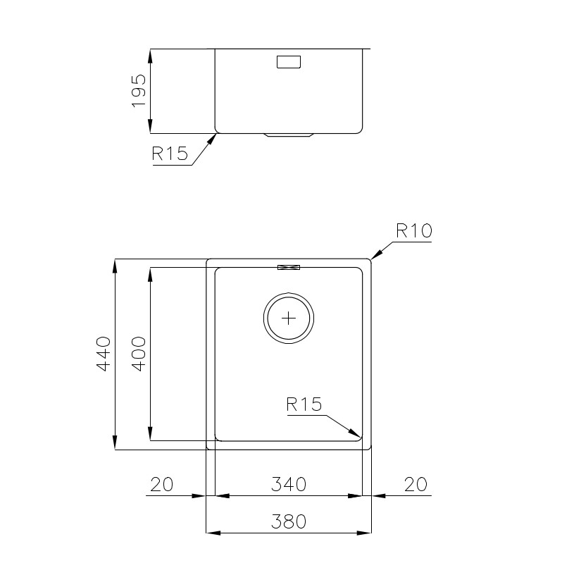Sink KE - R15