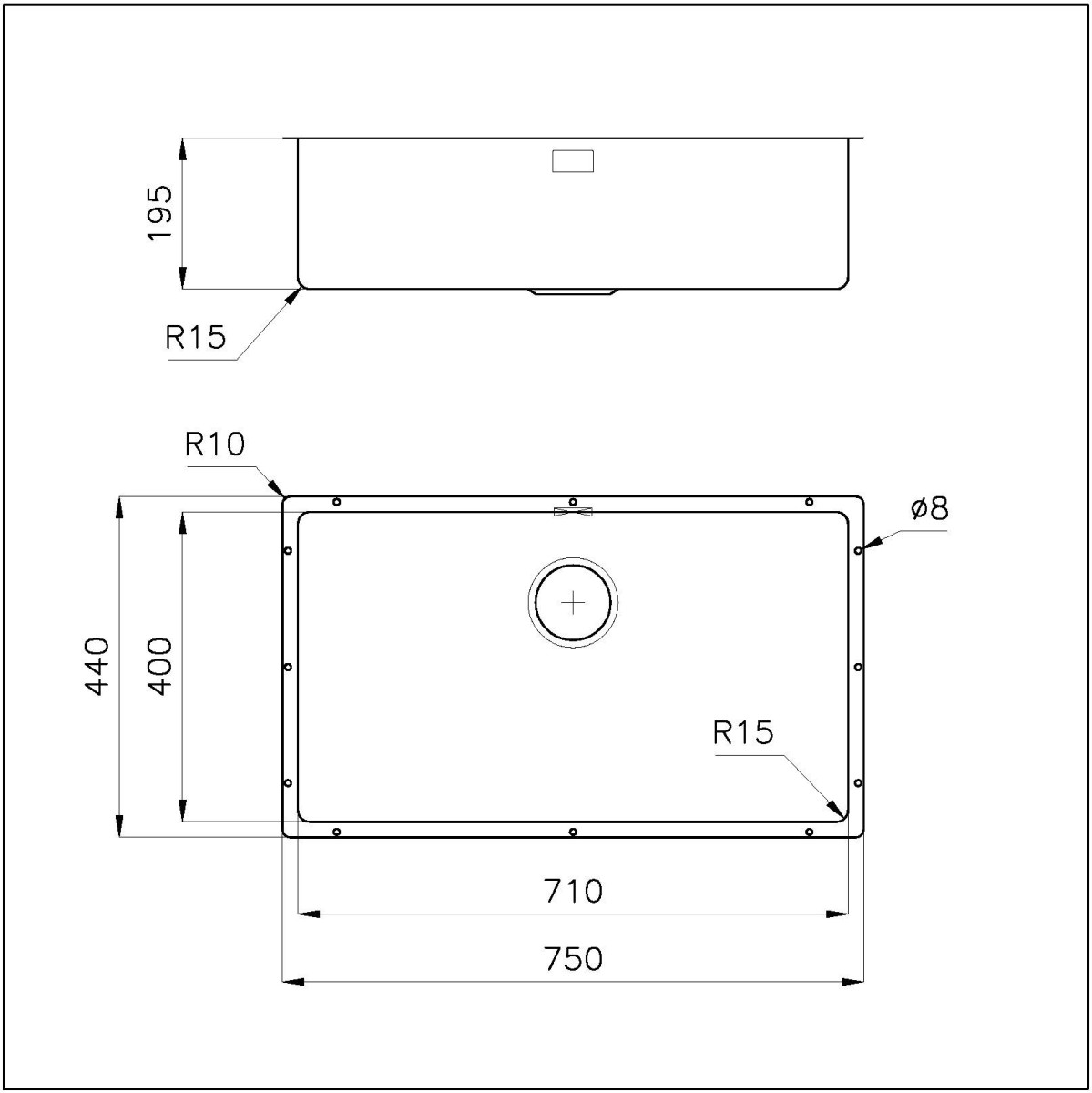 Sink KE - R15