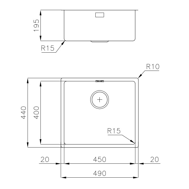 Sink KE Gun Metal