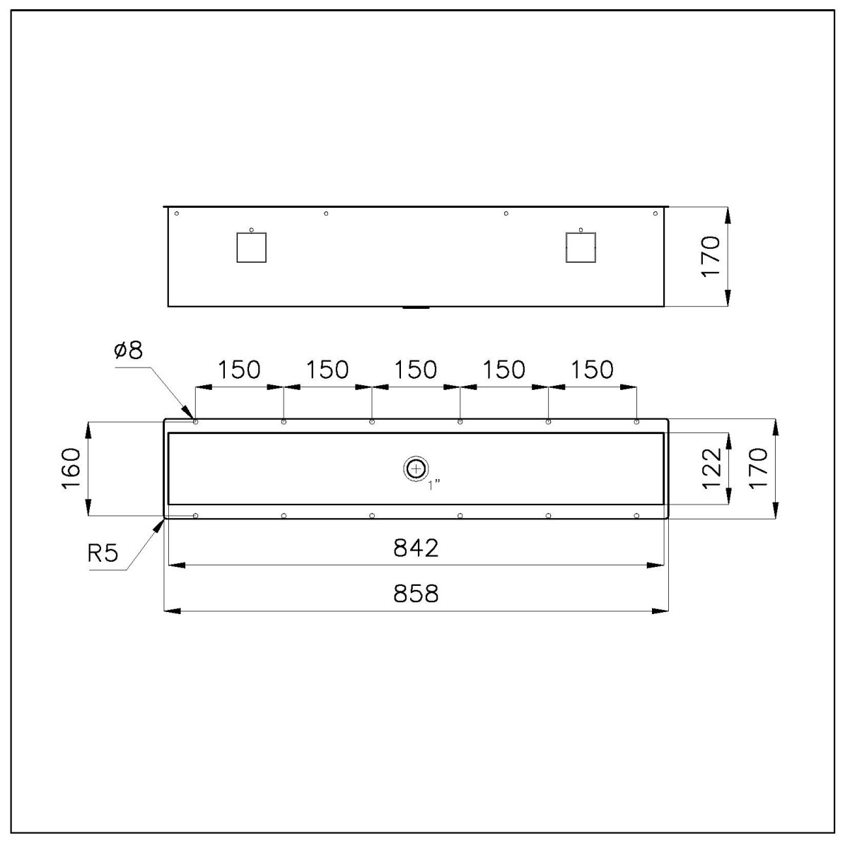 Equipped troughs