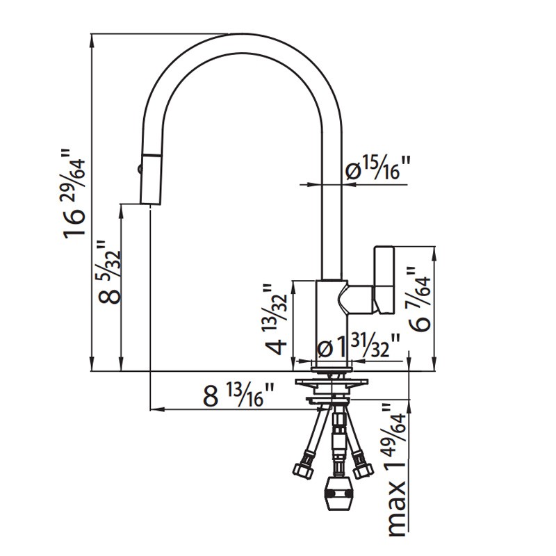Faucet Capri Gun Metal | Satin finish