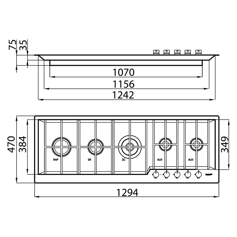 Cooker hob GK