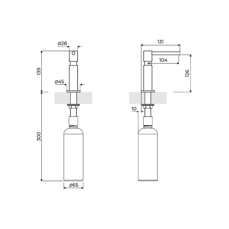 Dispenser Evo satin Gun Metal