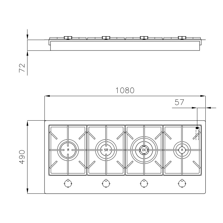 Cooker hob Foster Milano