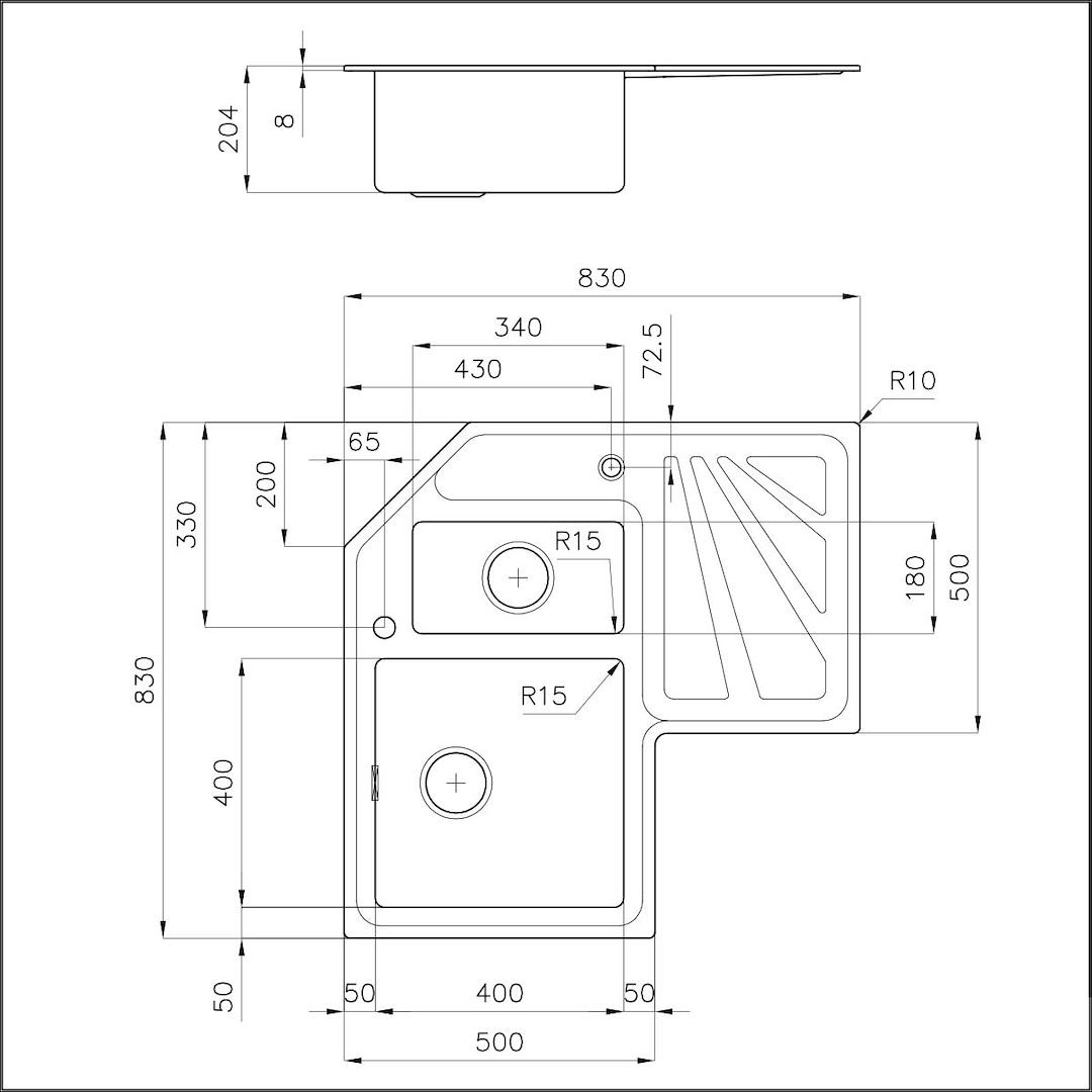 Sink Angolare