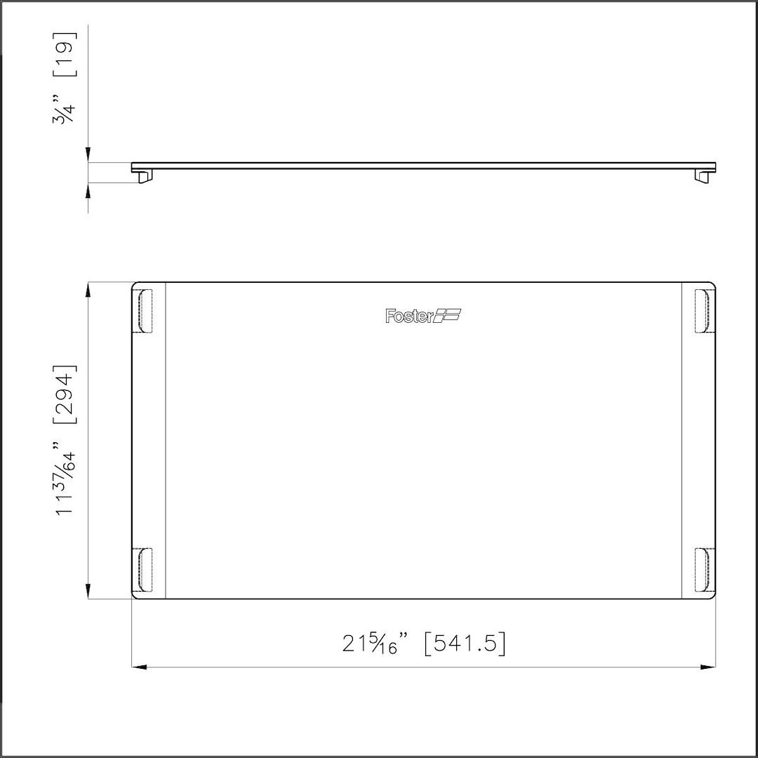 Glass chopping board