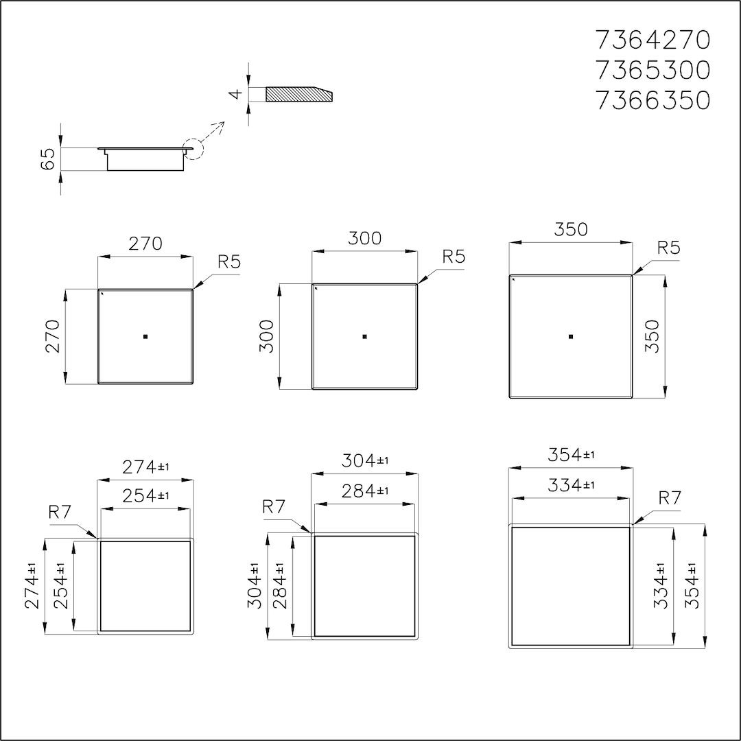 Cooker hob Modular Quadra