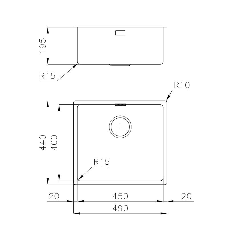 Sink KE - R15
