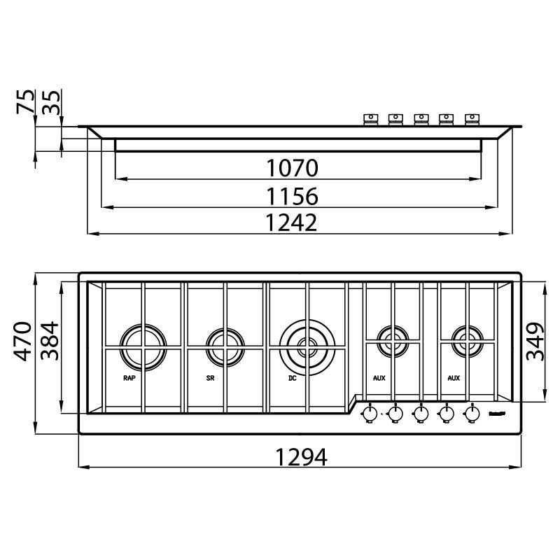 Cooker hob GK