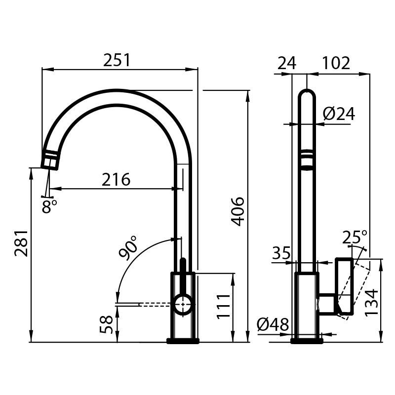 Mixer Tap Delta