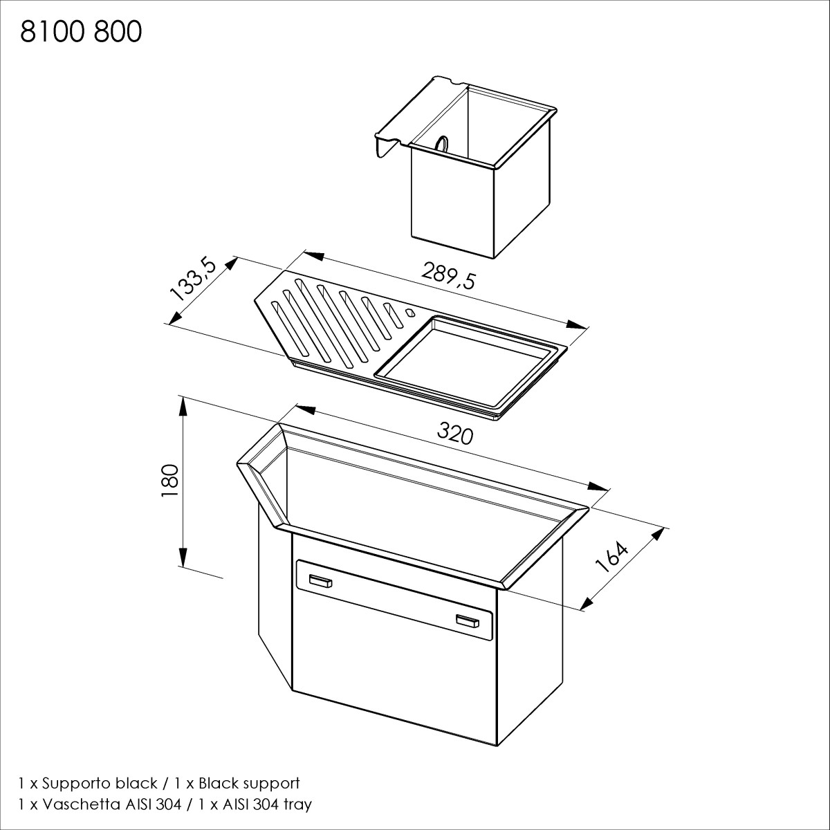 Diade equipped troughs