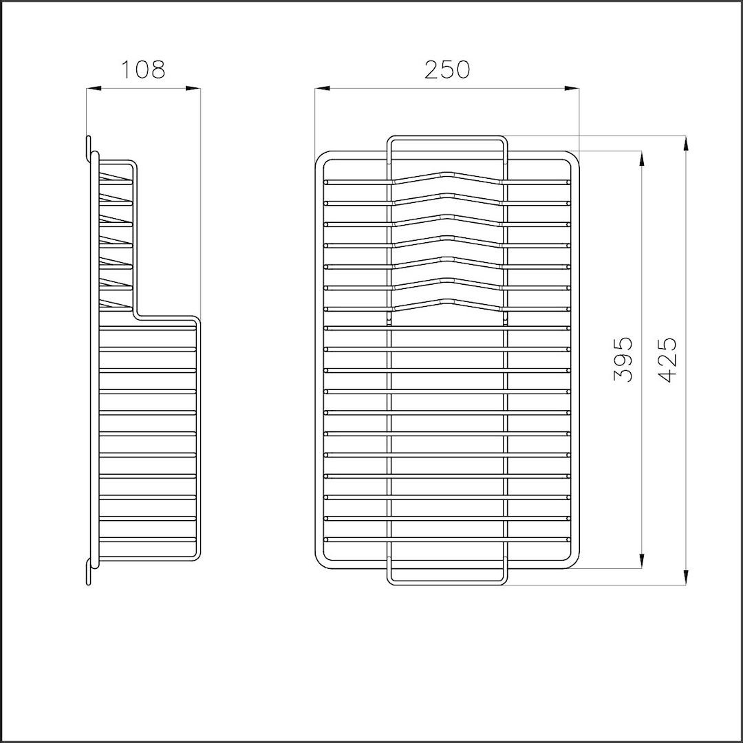 Stainless steel plate rack