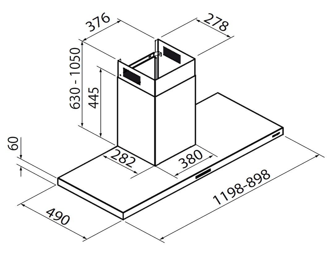 Hood S4001 wall