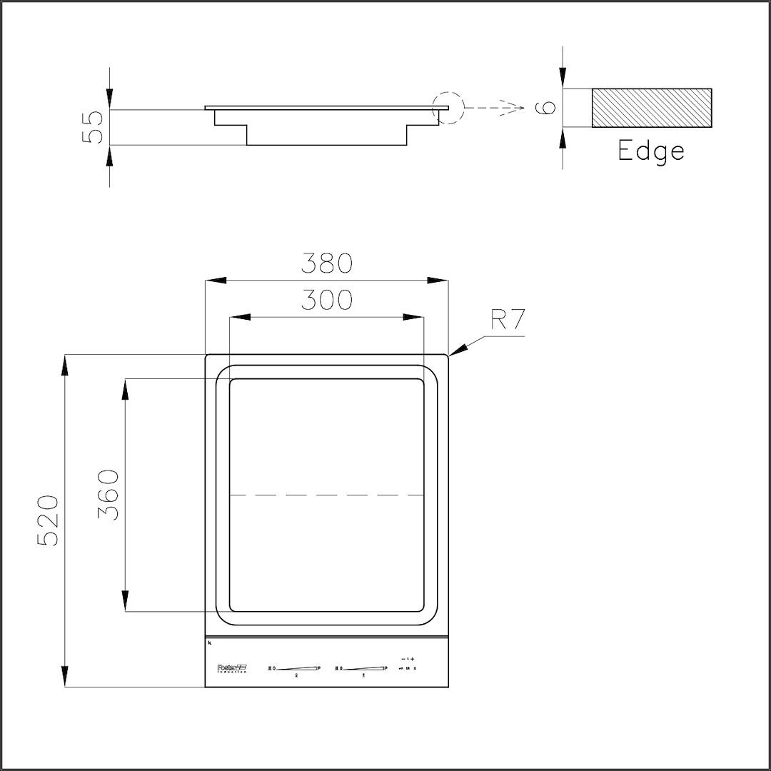 Cooker hob S4000 Domino Induction