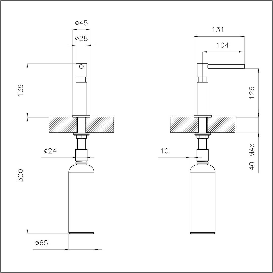 Dispenser Evo Gun Metal
