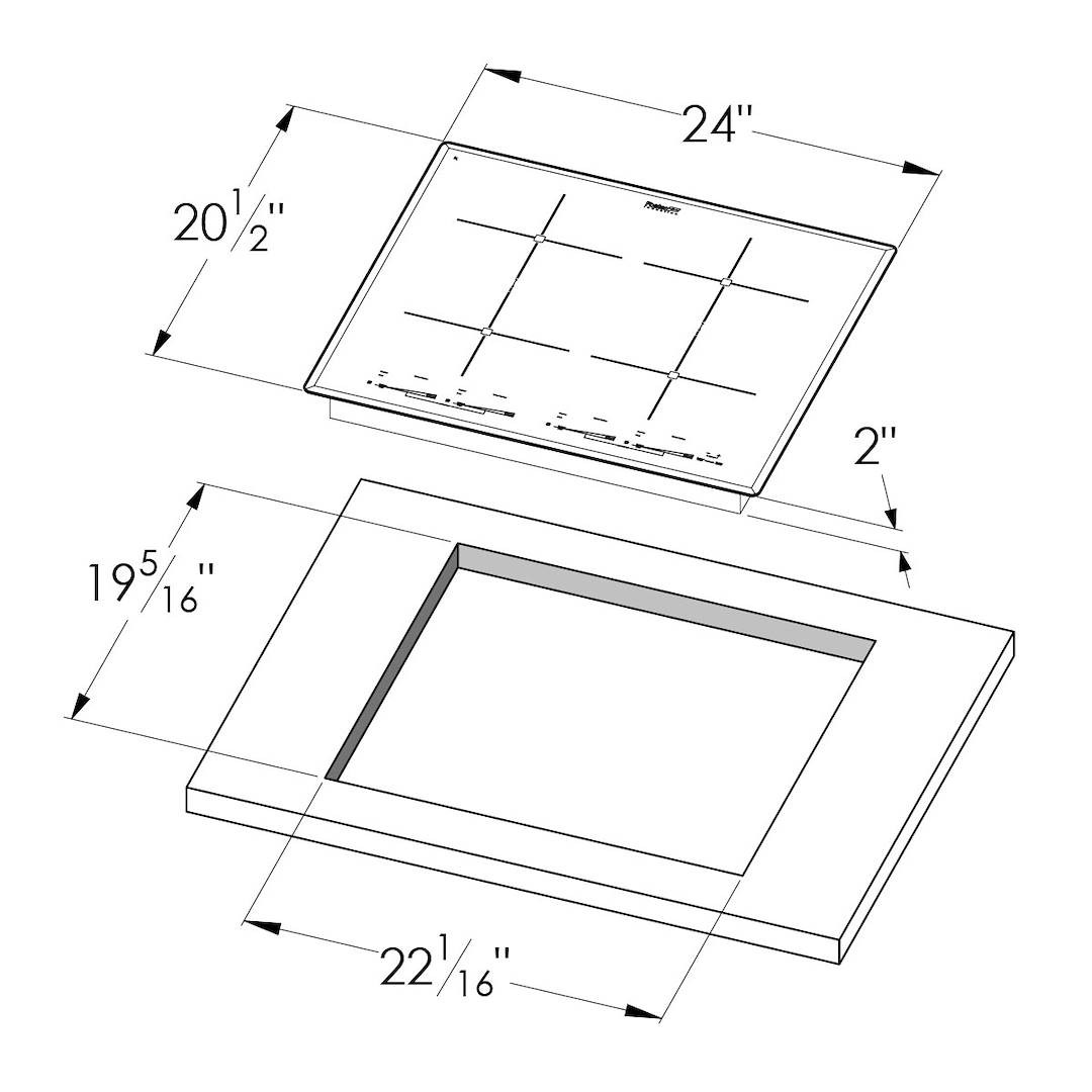 Milano Induction Cooktop 4 Plate