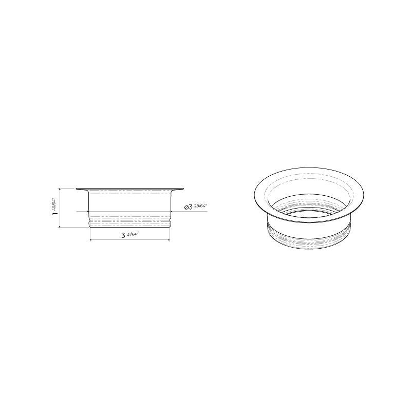 Waste disposer throat