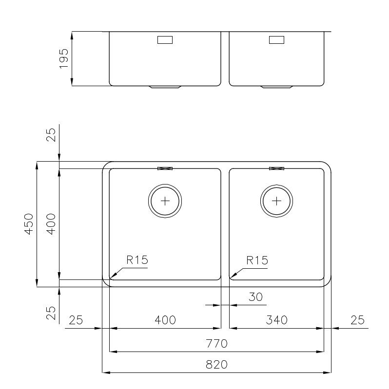 Sink KE - R15