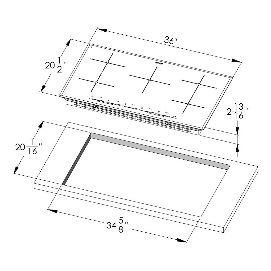 Milano Induction Cooktop 5 Plate