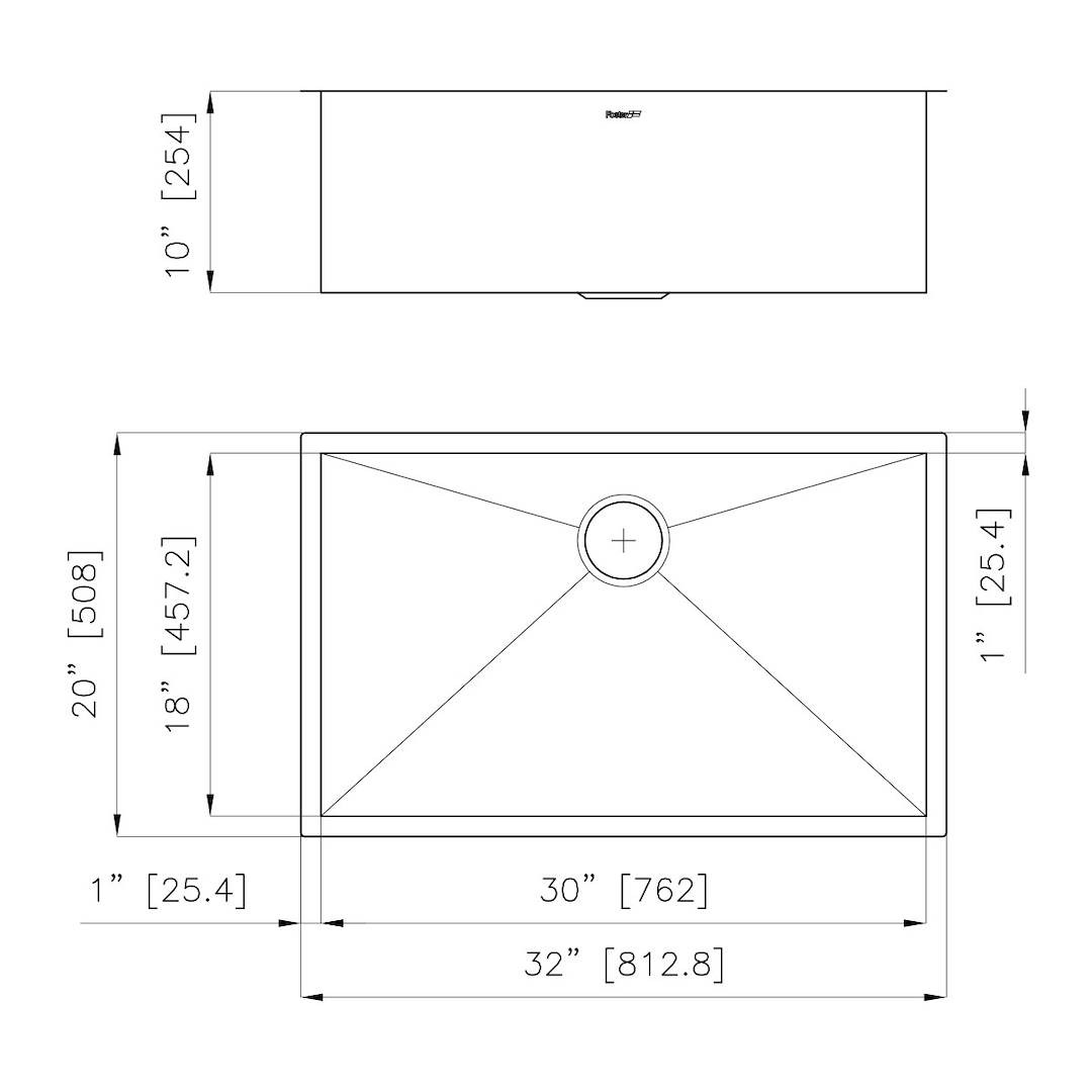 Armored Sink 32” x 20" – U/M