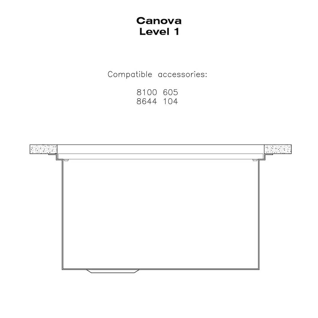 Sink Canova 19″ x 20" – U/M