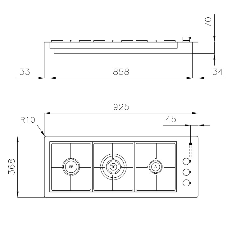 Cooker hob S4000 Line
