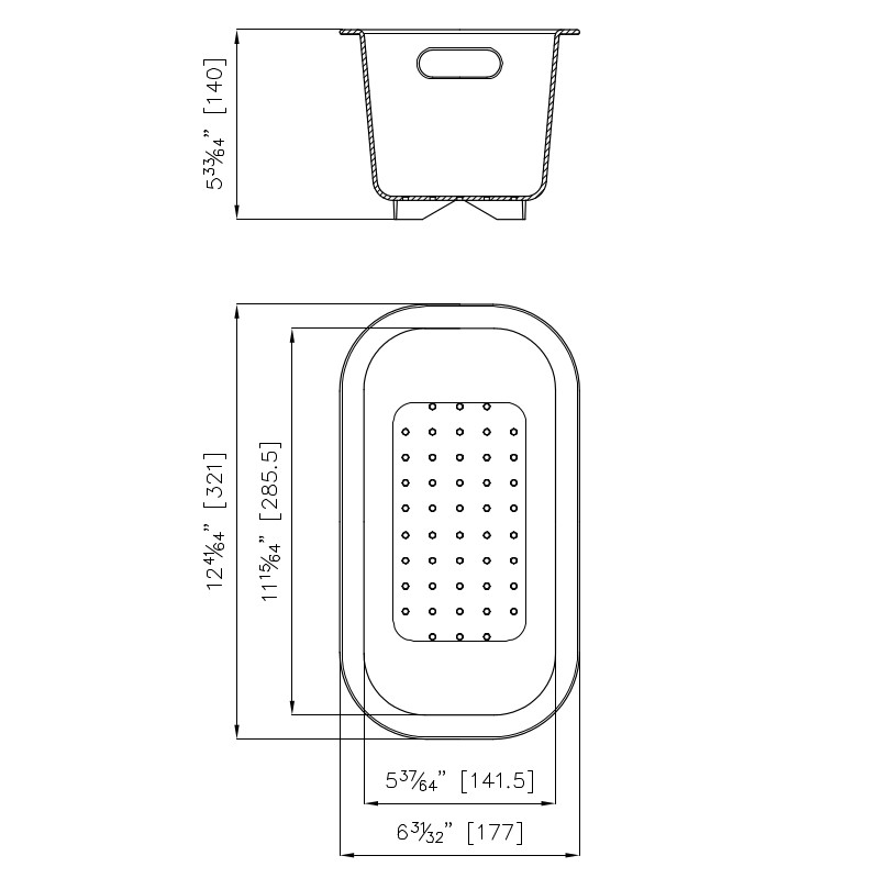 White colander