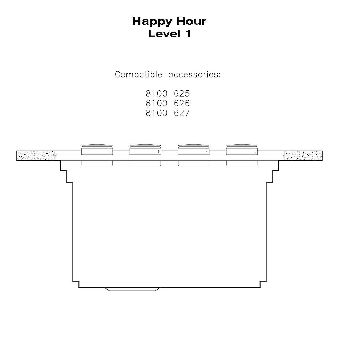 Sink Happy Hour 49″ x 20" – U/M