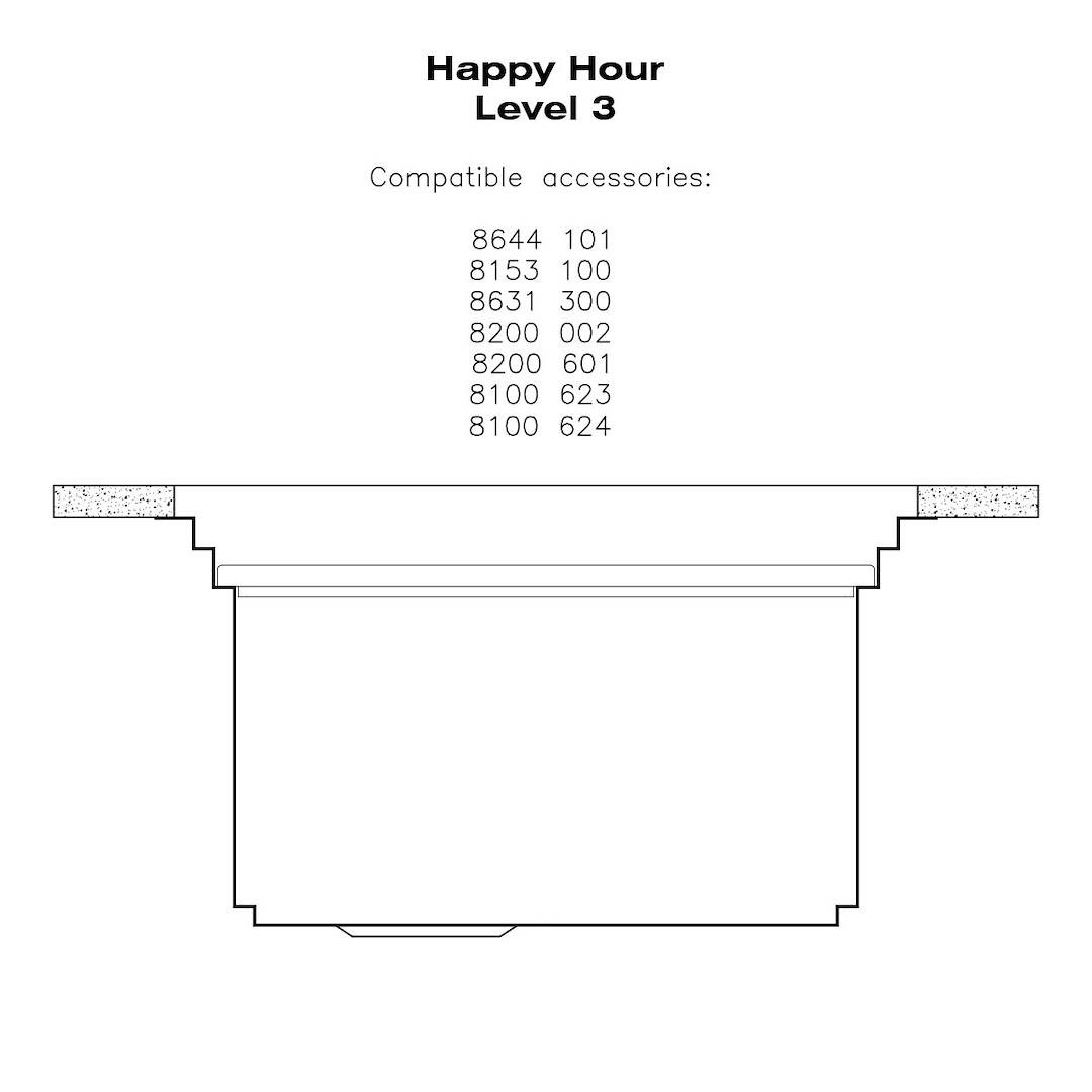 Sink Happy Hour 49″ x 20" – U/M