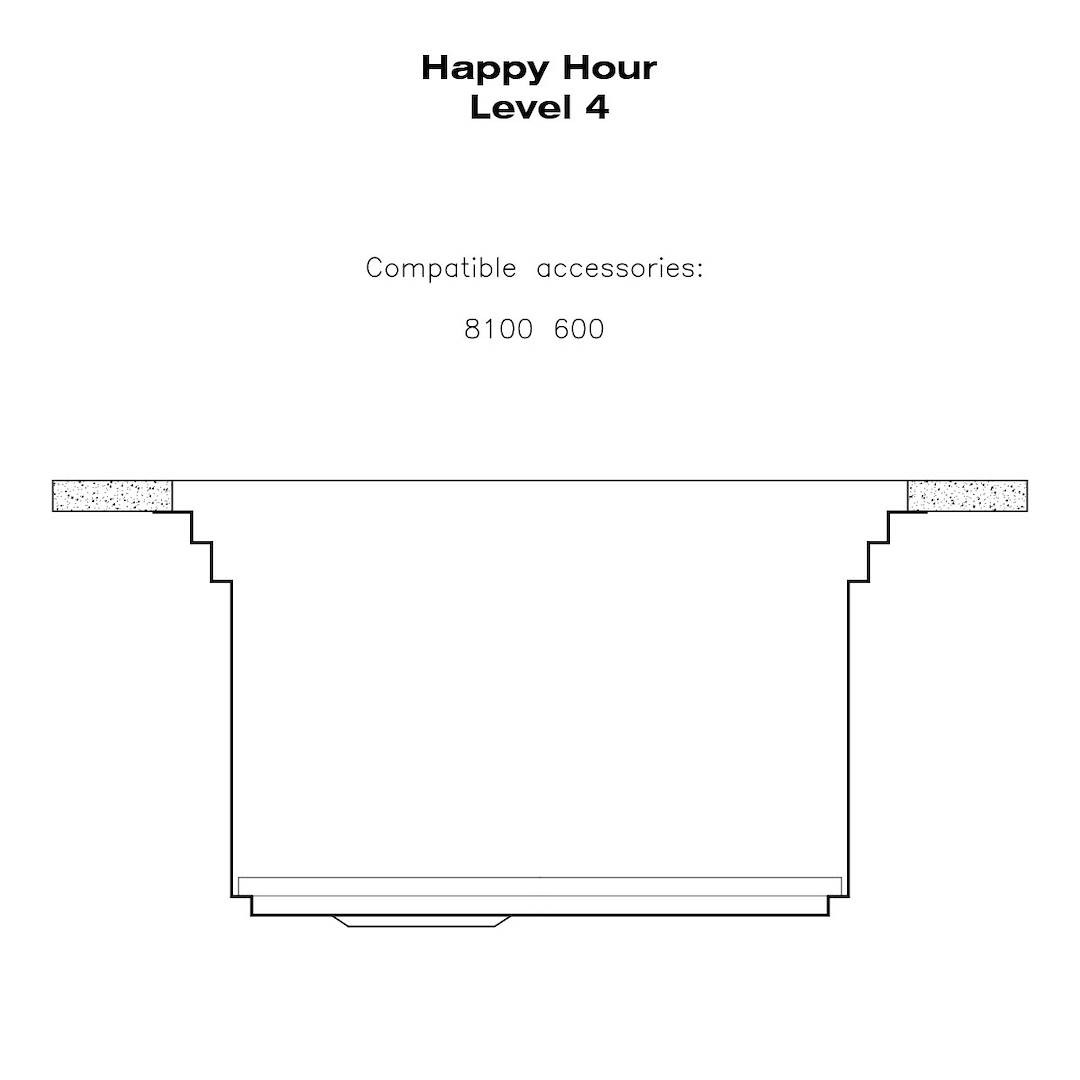 Sink Happy Hour 49″ x 20" – U/M
