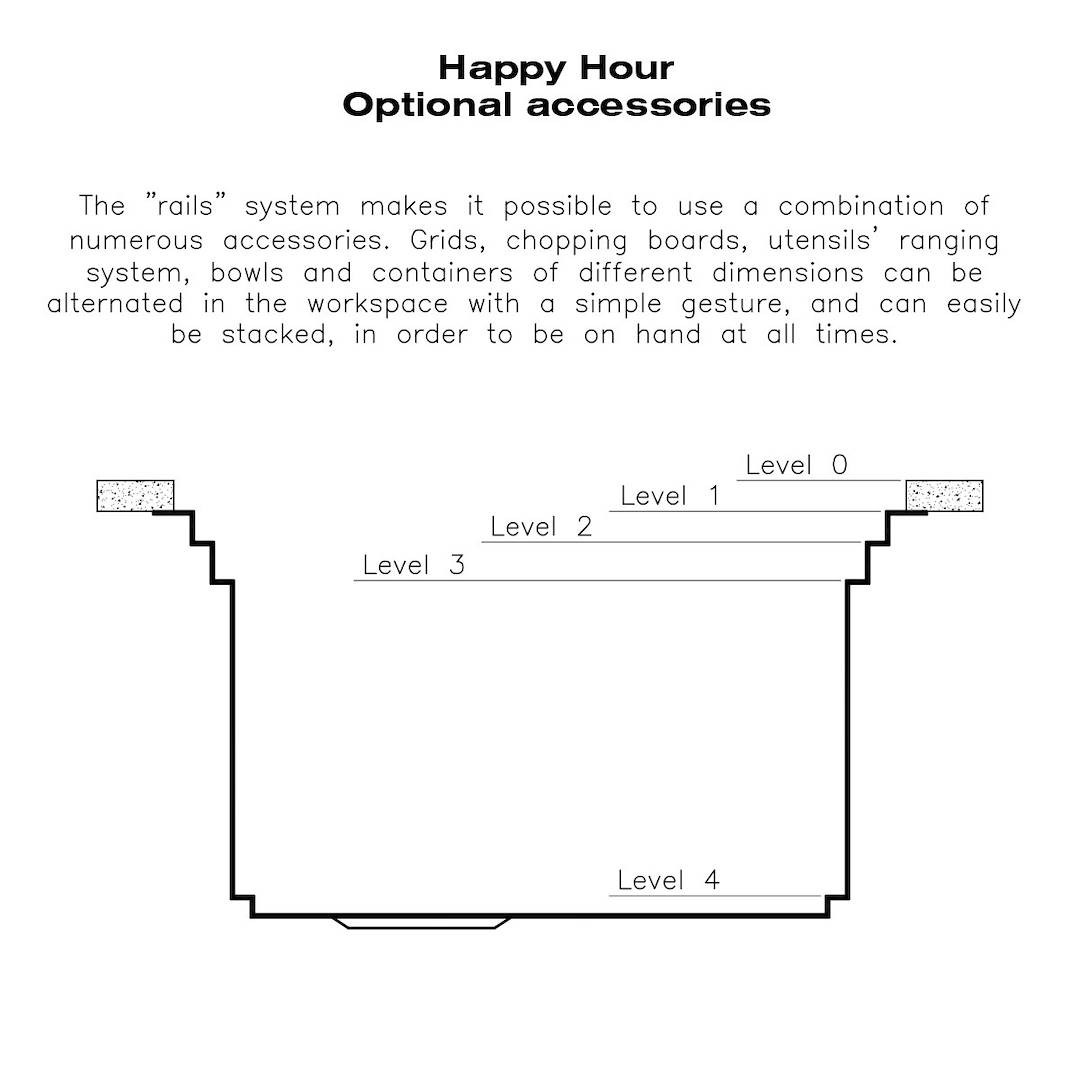 Sink Happy Hour Gun Metal 49″ x 20" – U/M