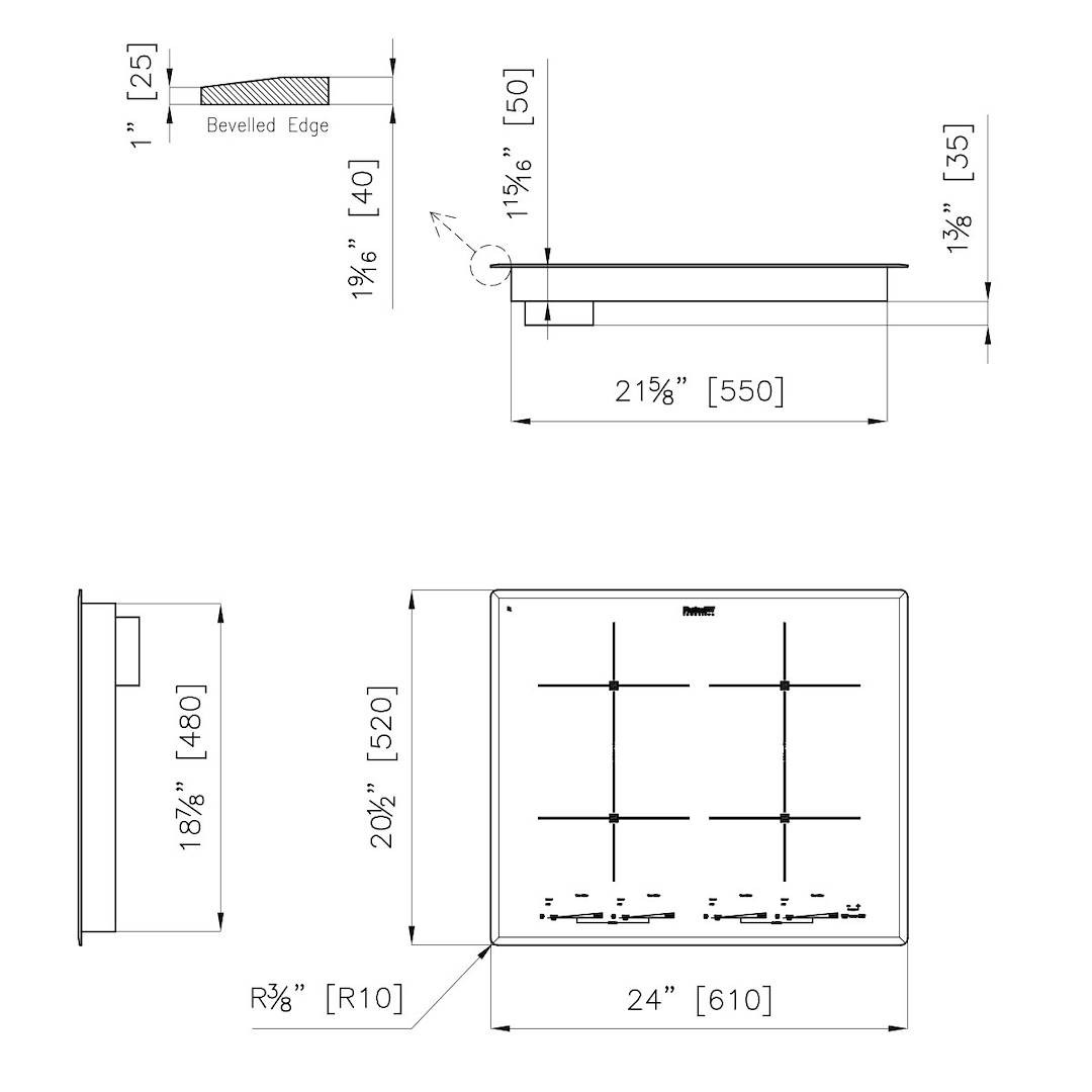 Milano Induction Cooktop 4 Plate