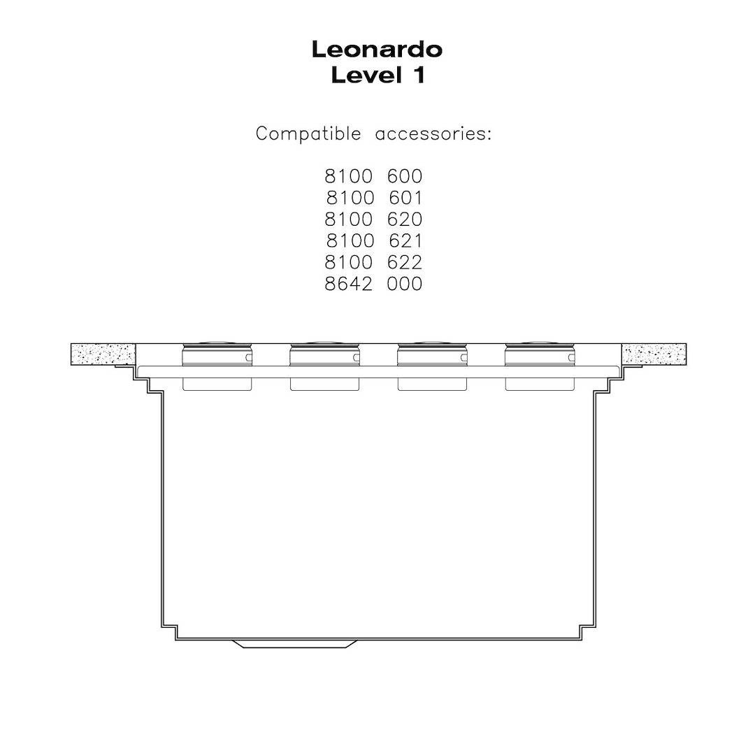Sink Leonardo 32″ x 20" – U/M