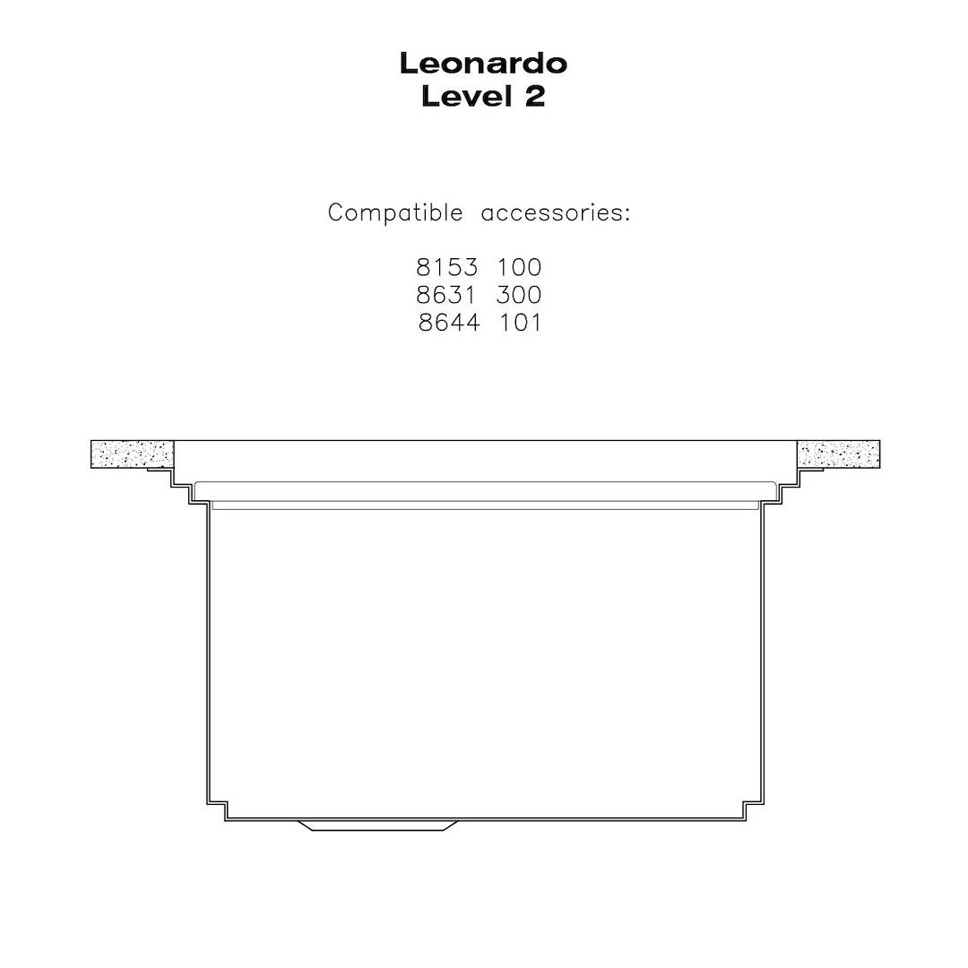 Sink Leonardo 33″ x 20" – U/M