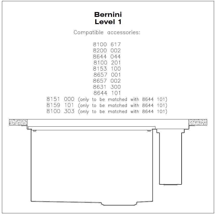 Sink Bernini 36″ x 21" – U/M - (USA)