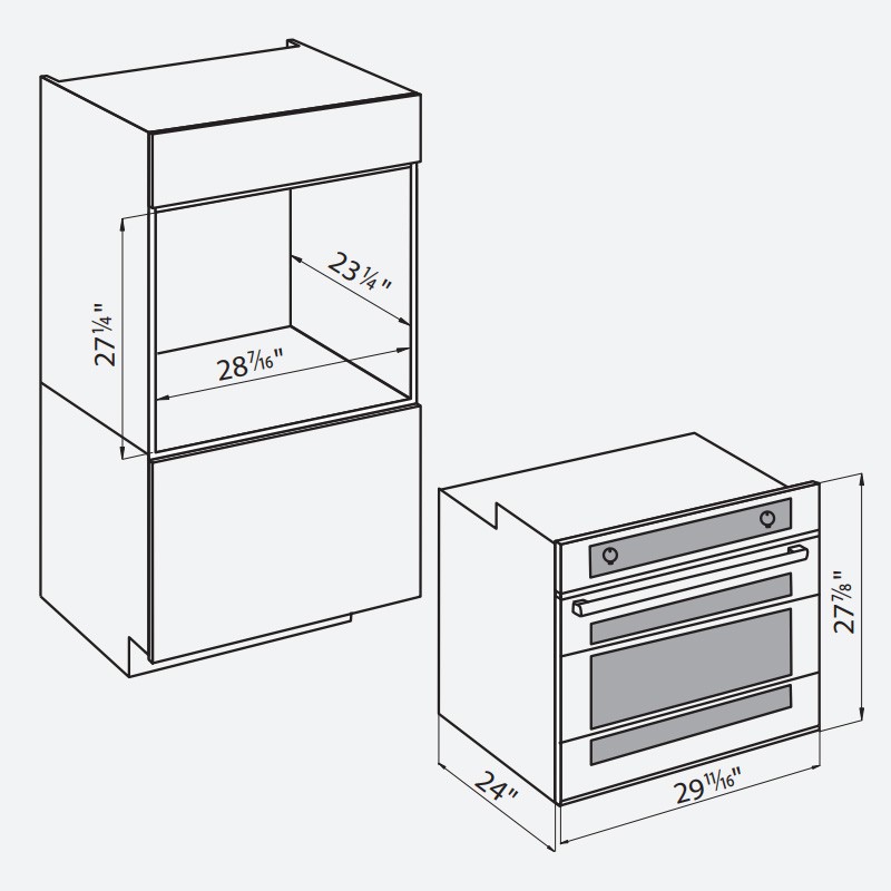 Oven Milano single Stainless Steel 30″