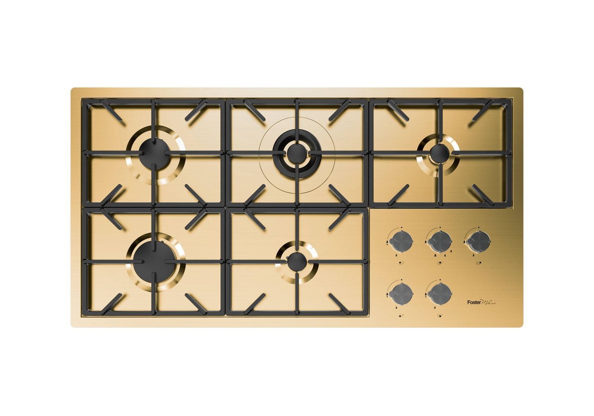 Cooker hob Foster Milano PVD Gold