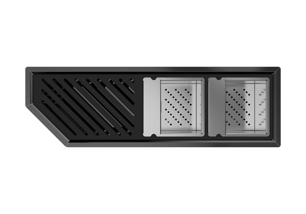Diade equipped troughs Gun Metal