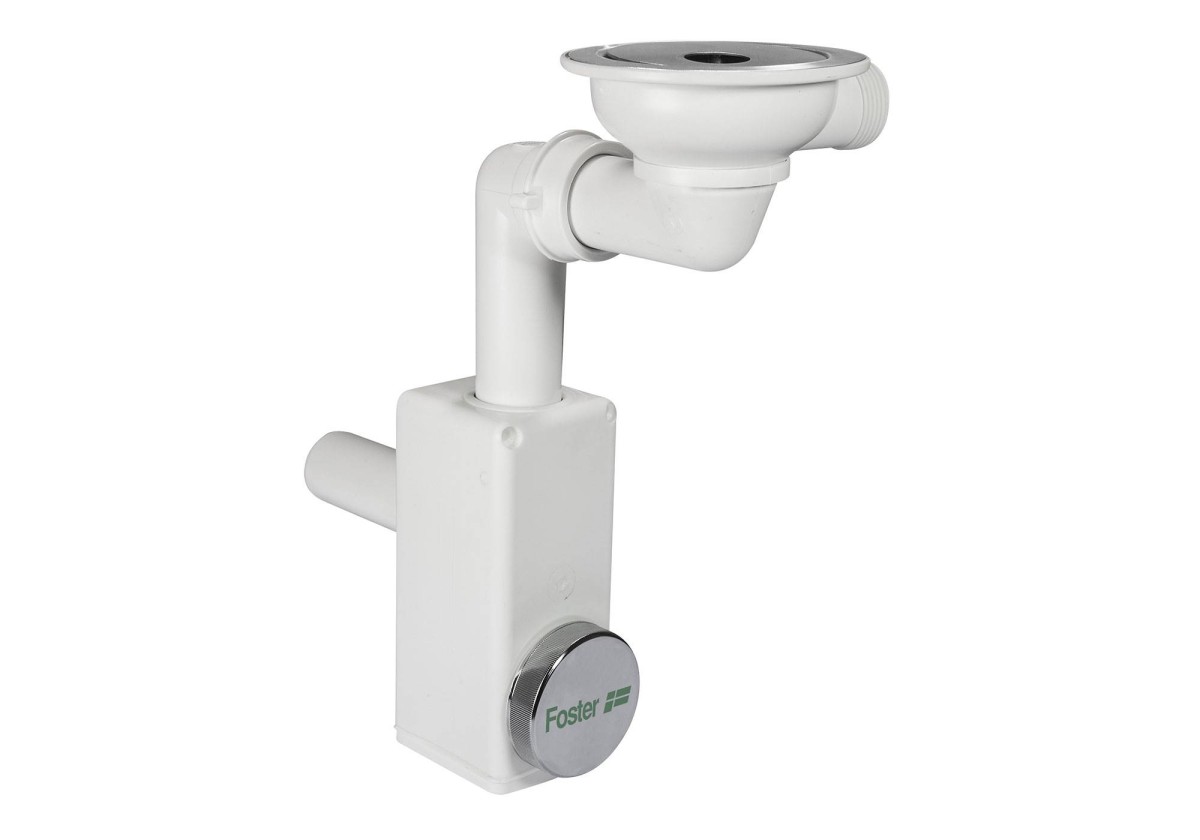 LIRA * 1-way inspectable siphon with dishwasher connection