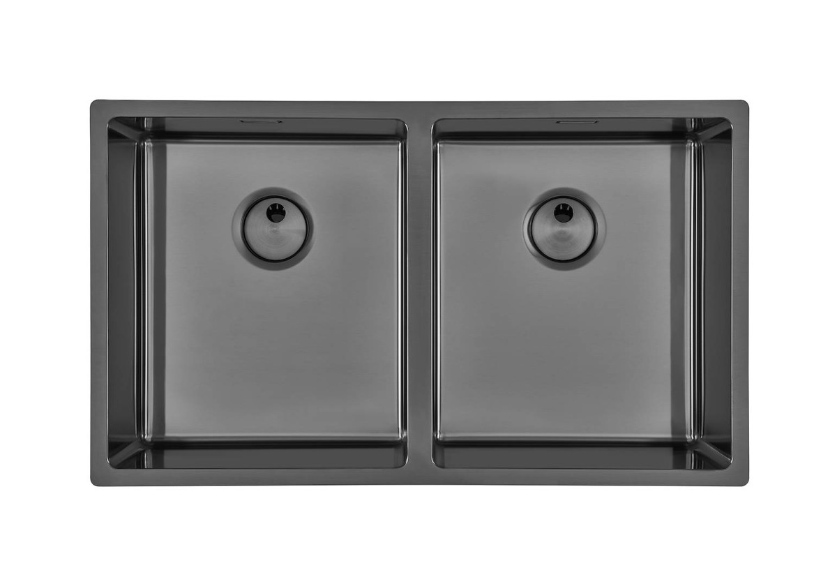 Sink Skin Double Gun Metal Undermount
