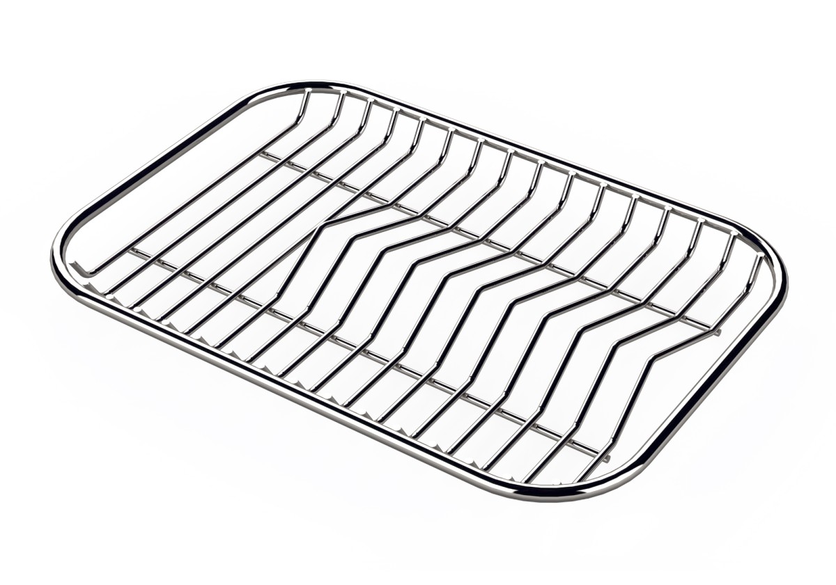 Stainless steel plate rack only usable in combination with the accessories 8644 003