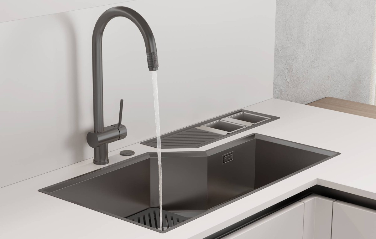 Diade equipped troughs Gun Metal