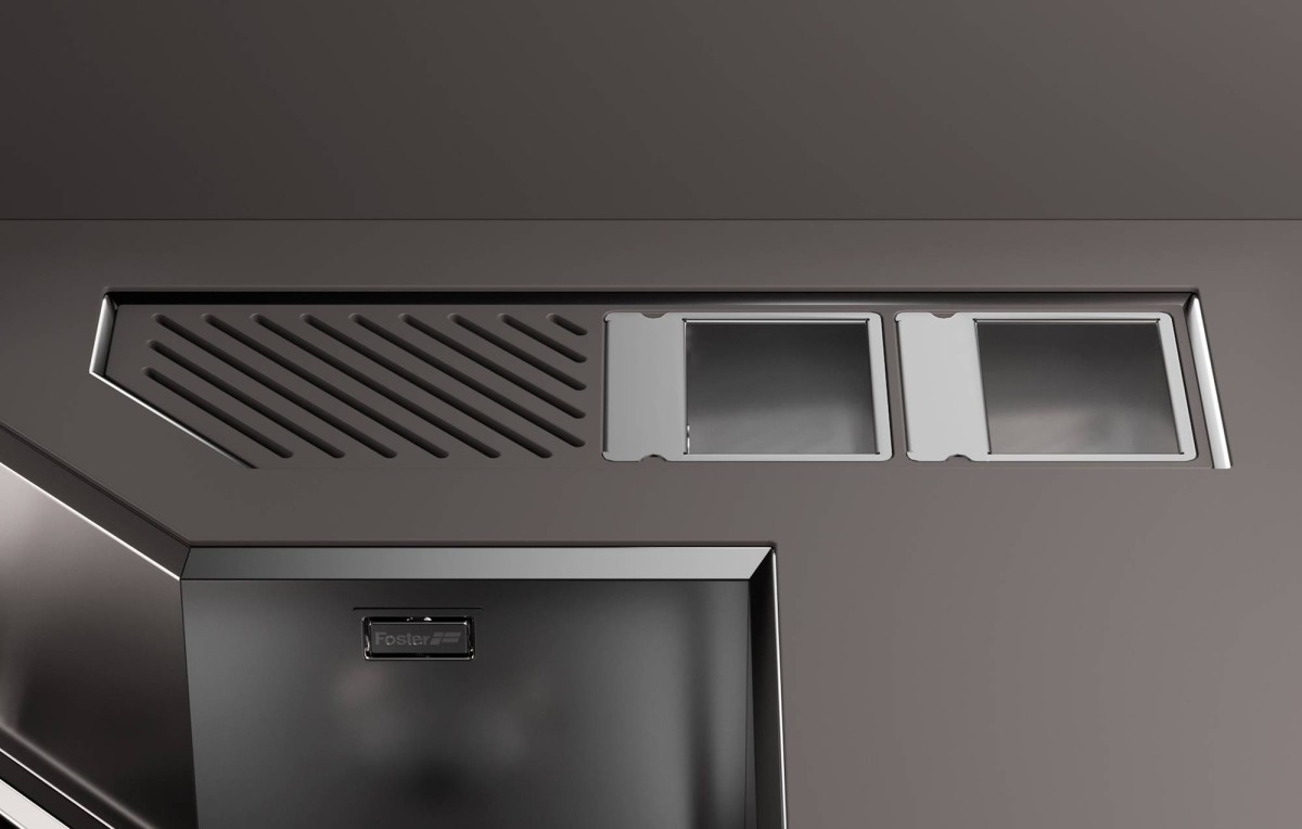 Diade equipped troughs Gun Metal Fumè