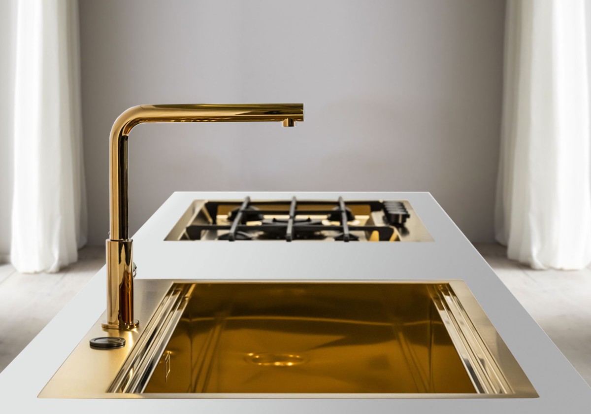Sink Milanello Gold workstation