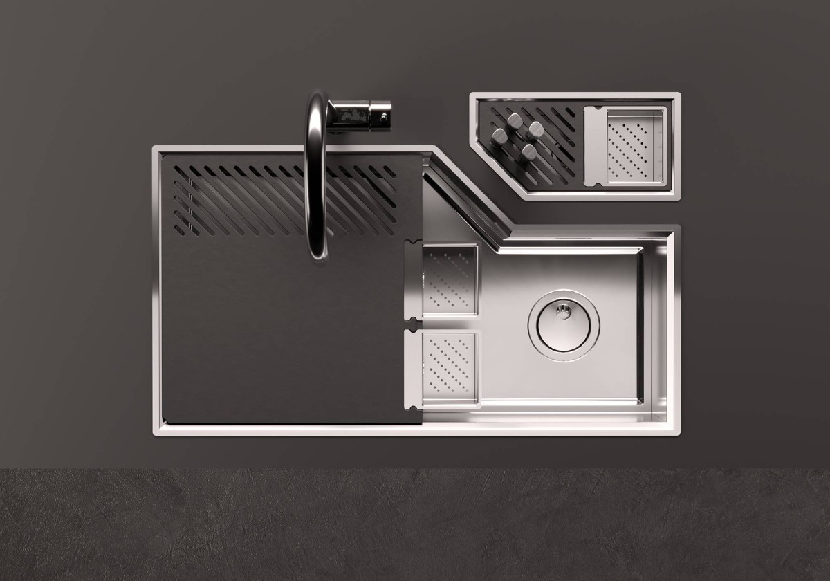 Black multifunction chopping board
