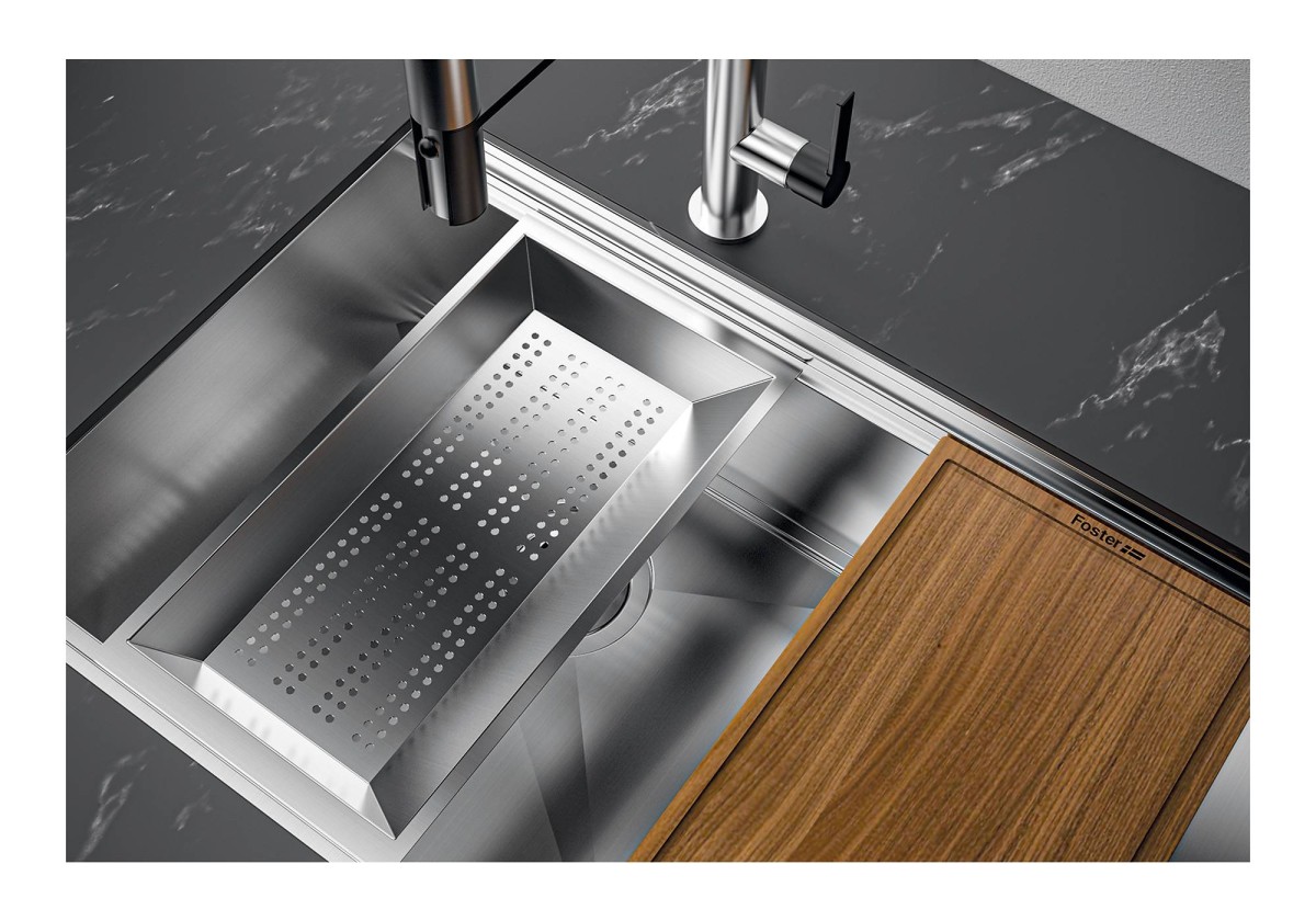 Sink Milanello Gun Metal Workstation